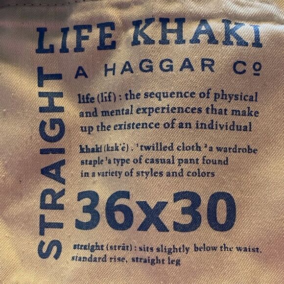 Life Khaki By Haggar Straight Leg Pants Size 36 - Picture 3 of 14